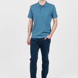 Pantaloni bărbați slim fit denim albastru închis