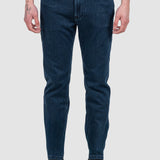 Pantaloni bărbați slim fit denim albastru închis