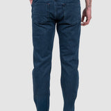 Pantaloni bărbați slim fit denim albastru închis