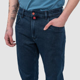 Pantaloni bărbați slim fit denim albastru închis