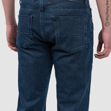 Pantaloni bărbați slim fit denim albastru închis