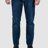 Pantaloni bărbați slim fit denim albastru clasic