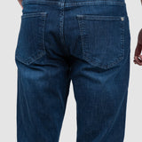 Pantaloni bărbați slim fit denim albastru clasic