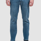 Pantaloni bărbați slim fit denim albastru