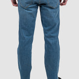 Pantaloni bărbați slim fit denim albastru