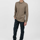 Pantaloni bărbați slim fit bumbac elastic kaki