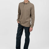 Pantaloni bărbați slim fit bumbac elastic kaki