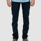 Pantaloni bărbați slim fit din bumbac kaki cu elastan