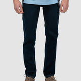 Pantaloni bărbați slim fit din bumbac kaki cu elastan