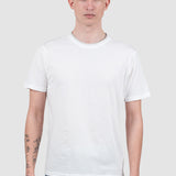 Tricou bărbați regular fit alb din bumbac