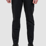 Pantaloni bărbați slim fit bumbac elastic negru