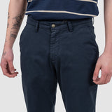 Pantaloni bărbați slim fit bumbac elastic bleumarin