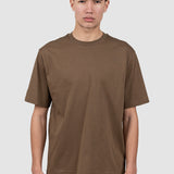 Tricou bărbați din bumbac maro regular fit