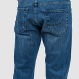 Pantaloni bărbați slim fit denim alb