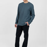 Pantaloni bărbați slim fit bumbac elastic bleumarin