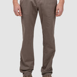 Pantaloni bărbați slim fit bumbac elastic maro