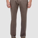 Pantaloni bărbați slim fit bumbac elastic maro