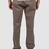 Pantaloni bărbați slim fit bumbac elastic maro