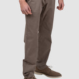 Pantaloni bărbați slim fit bumbac elastic maro