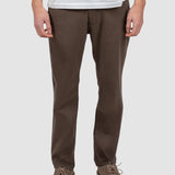 Pantalon denim bărbați regular fit maro elastic