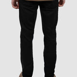 Pantalon denim bărbați slim fit negru elastic