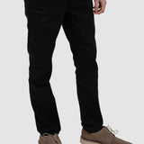 Pantalon denim bărbați slim fit negru elastic