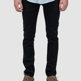 Pantalon denim bărbați slim fit bej/negru