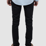 Pantalon denim bărbați slim fit bej/negru