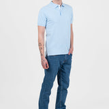 Pantaloni bărbați slim fit denim stretch albastru
