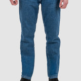 Pantaloni bărbați slim fit denim stretch albastru
