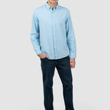 Pantalon denim bărbați regular fit albastru