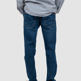 Pantalon denim bărbați regular fit albastru închis