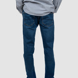Pantalon denim bărbați regular fit albastru închis