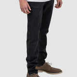 Pantalon denim bărbați regular fit negru fumé