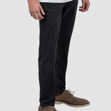 Pantalon denim bărbați regular fit negru fumé