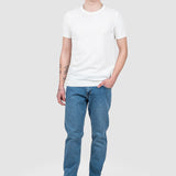 Pantaloni bărbați slim fit denim albastru deschis