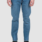 Pantaloni bărbați slim fit denim albastru deschis