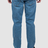 Pantaloni bărbați slim fit denim albastru deschis