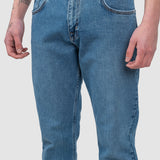 Pantaloni bărbați slim fit denim albastru deschis
