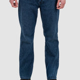 Pantaloni bărbați slim fit denim stretch albastru