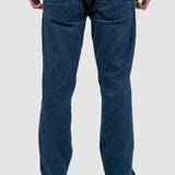 Pantaloni bărbați slim fit denim stretch albastru