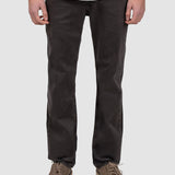Pantalon denim bărbați regular fit maro prespălat