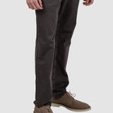 Pantalon denim bărbați regular fit maro prespălat