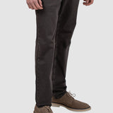 Pantalon denim bărbați regular fit maro prespălat