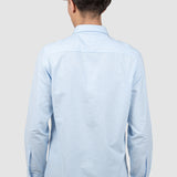 Cămașă bărbați slim fit albastru deschis