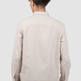 Cămașă bărbați regular fit bej guler button-down