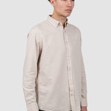 Cămașă bărbați regular fit bej guler button-down