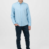 Cămașă bărbați regular fit blue guler button-down