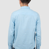 Cămașă bărbați regular fit blue guler button-down