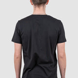 Tricou bărbați regular fit bumbac negru guler rotund